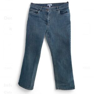 David Brooks Women's 10P Petite Straight Leg Blue Denim Jeans